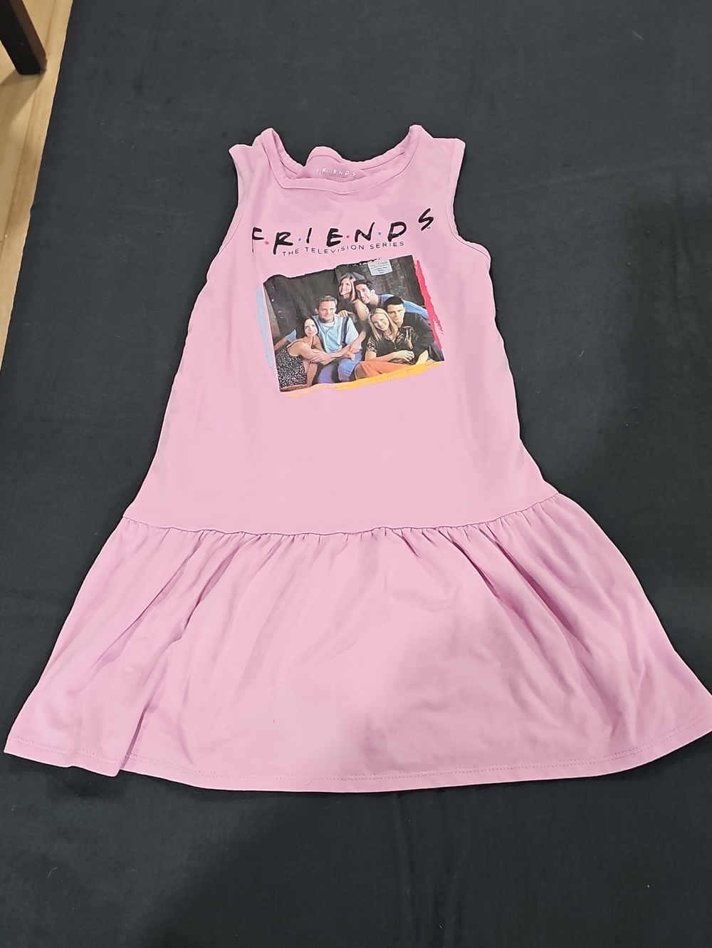 Friends Pink Sleeveless Kids Dress Girls Size S (6-6X)